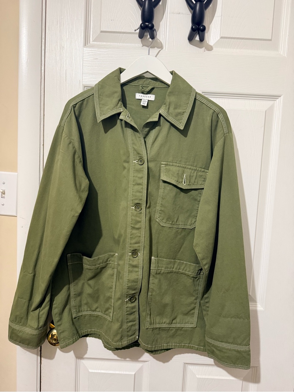 Everlane Olive Utility Work Jacket